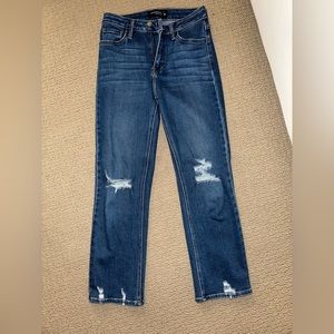 Just black- blue denim jeans